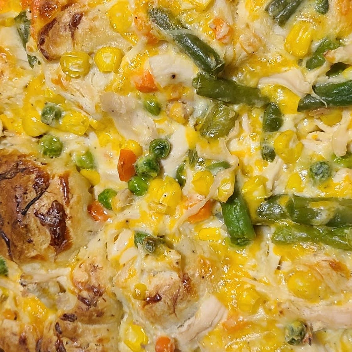 Chicken Pot Pie Bubble Up Casserole