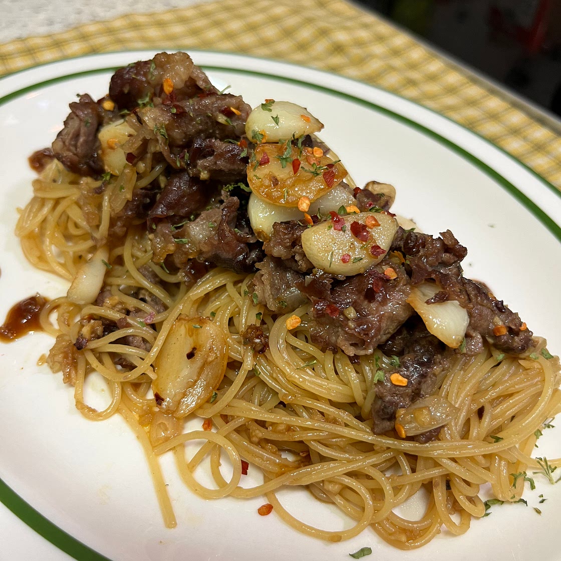 Beef Brisket Soy Sauce Pasta