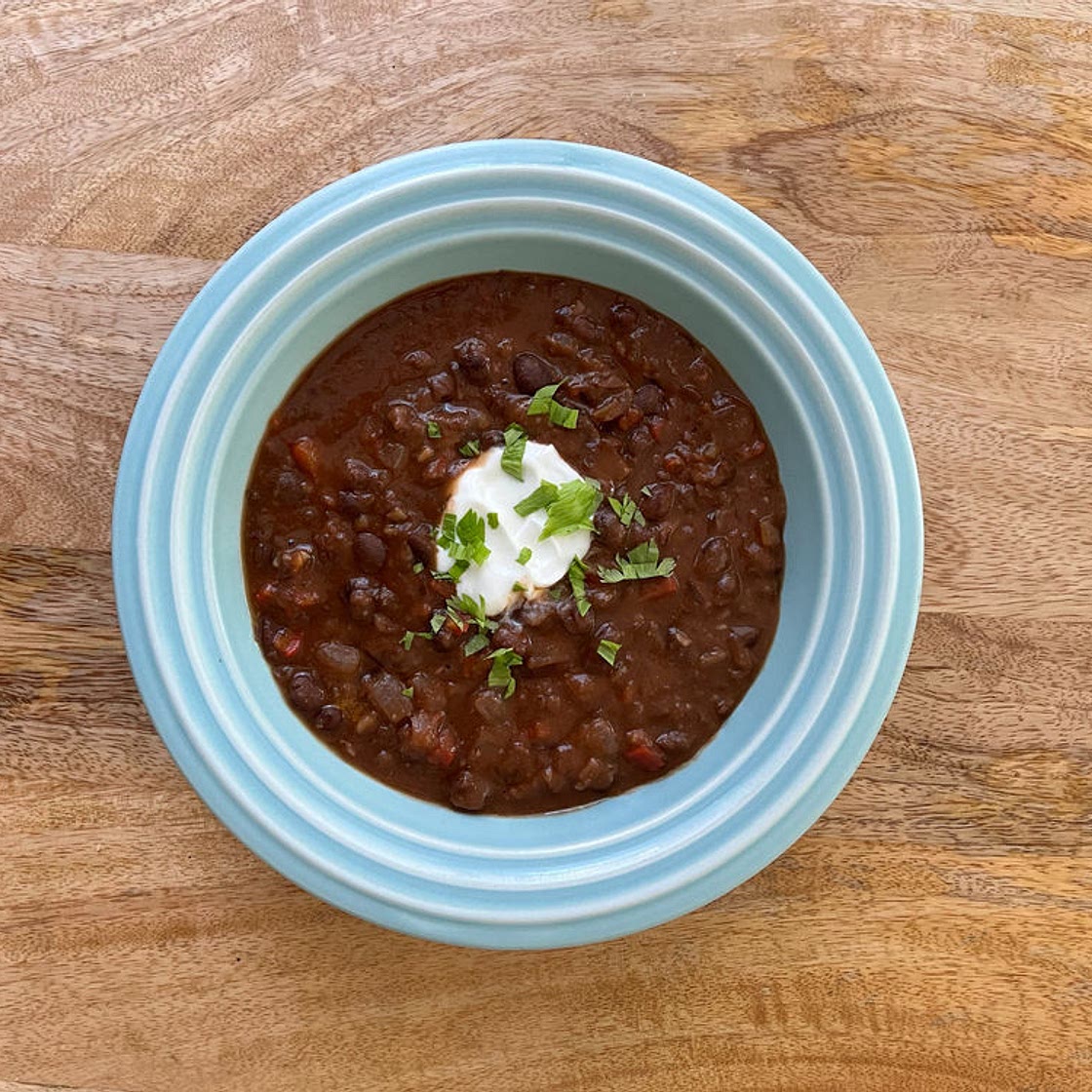 Spicy Black Bean & Mushroom Soup | Gluten-Free & Vegan