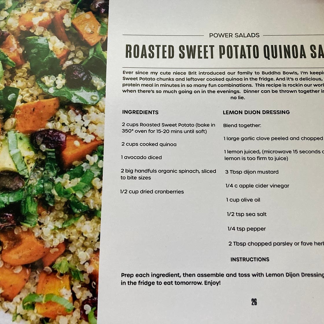Roasted Sweet Potato Quinoa Salad