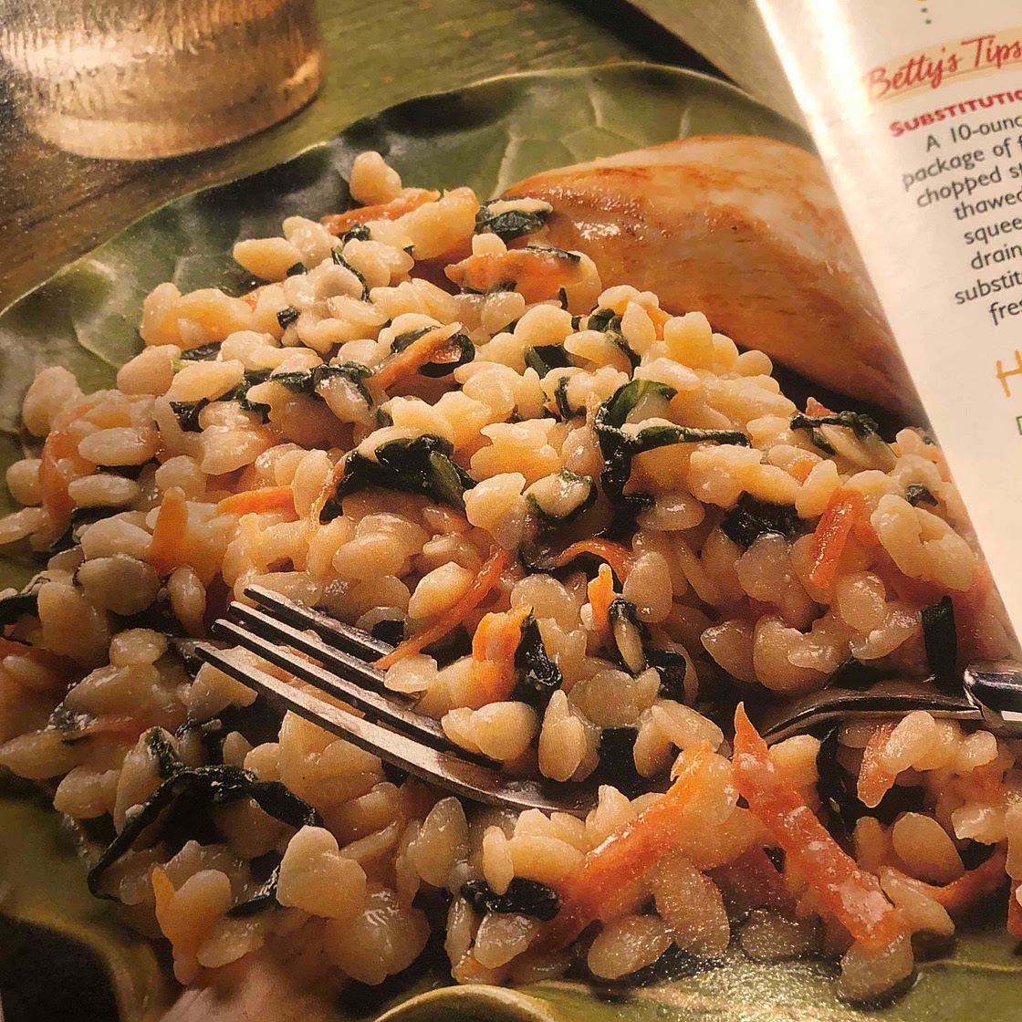 Spinach Orzo