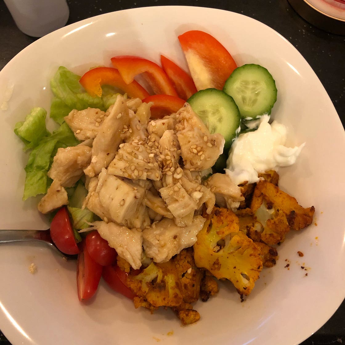 This Low-Carb Chicken Donair Plate is Simply Spiced Yet Flavor-Packed (and Anti-Inflammatory, Too!)