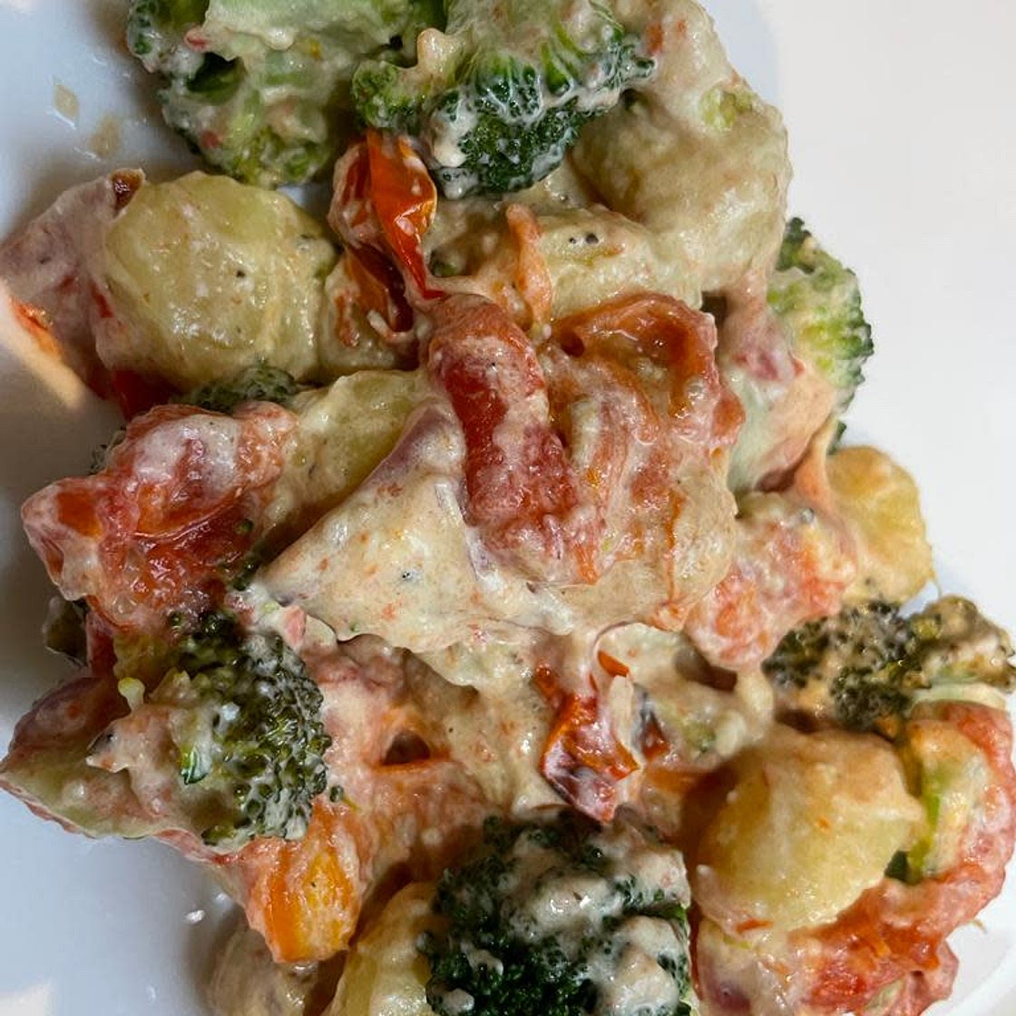 Crispy Gnocchi Baked Feta