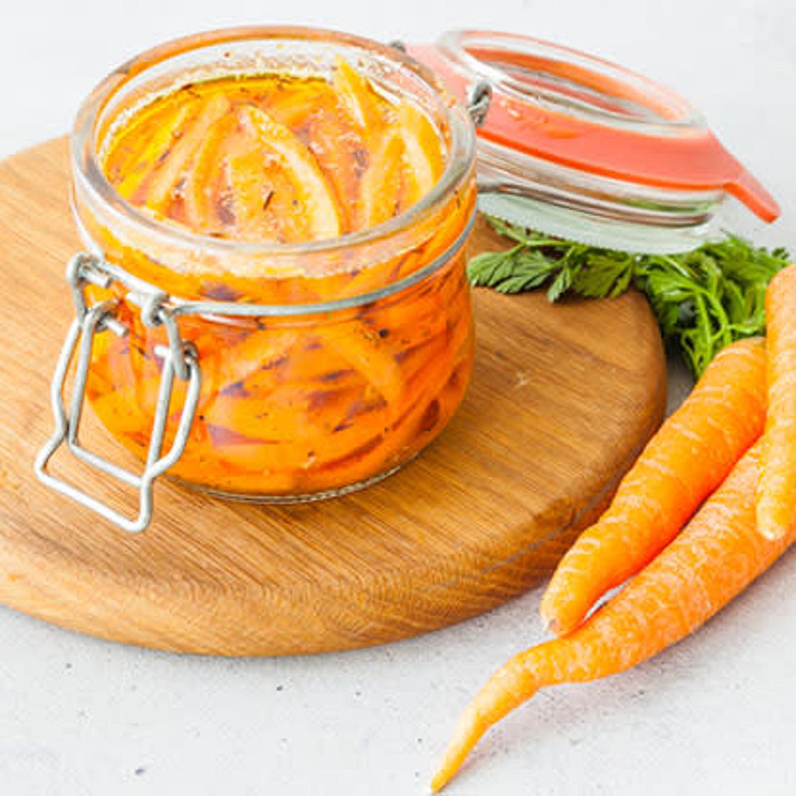 Lacto fermentation : Carottes au gingembre
