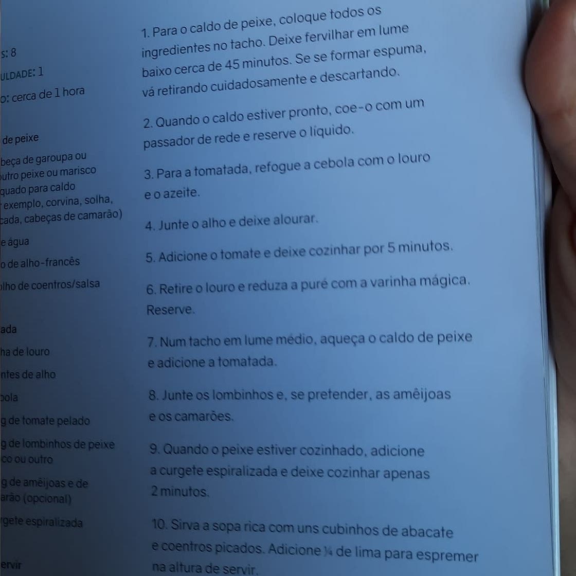Sopa rica de peixe