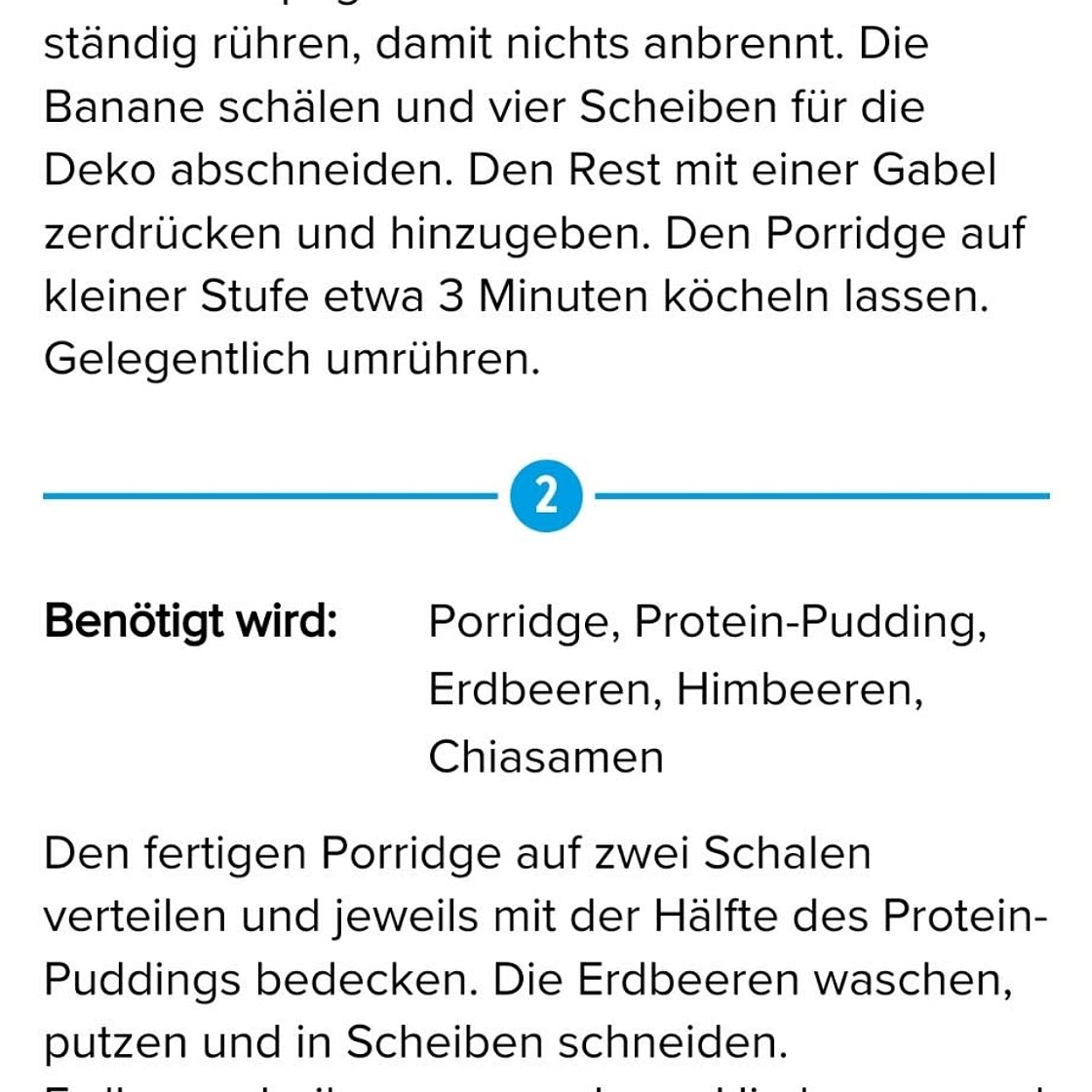 Schoko Porridge High Protein