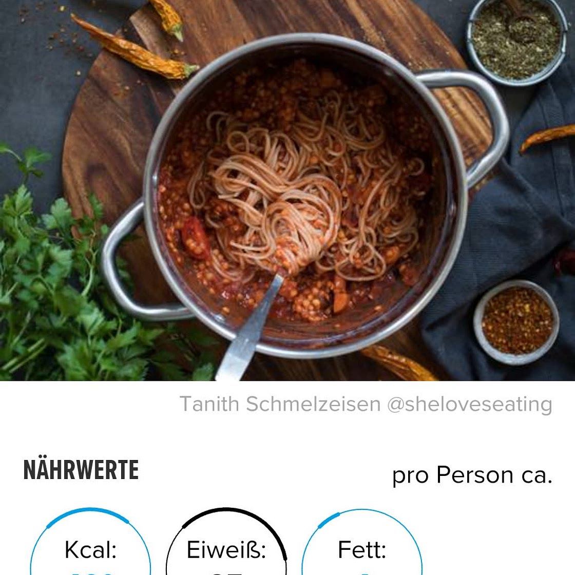 Vegane Linsenbolognese