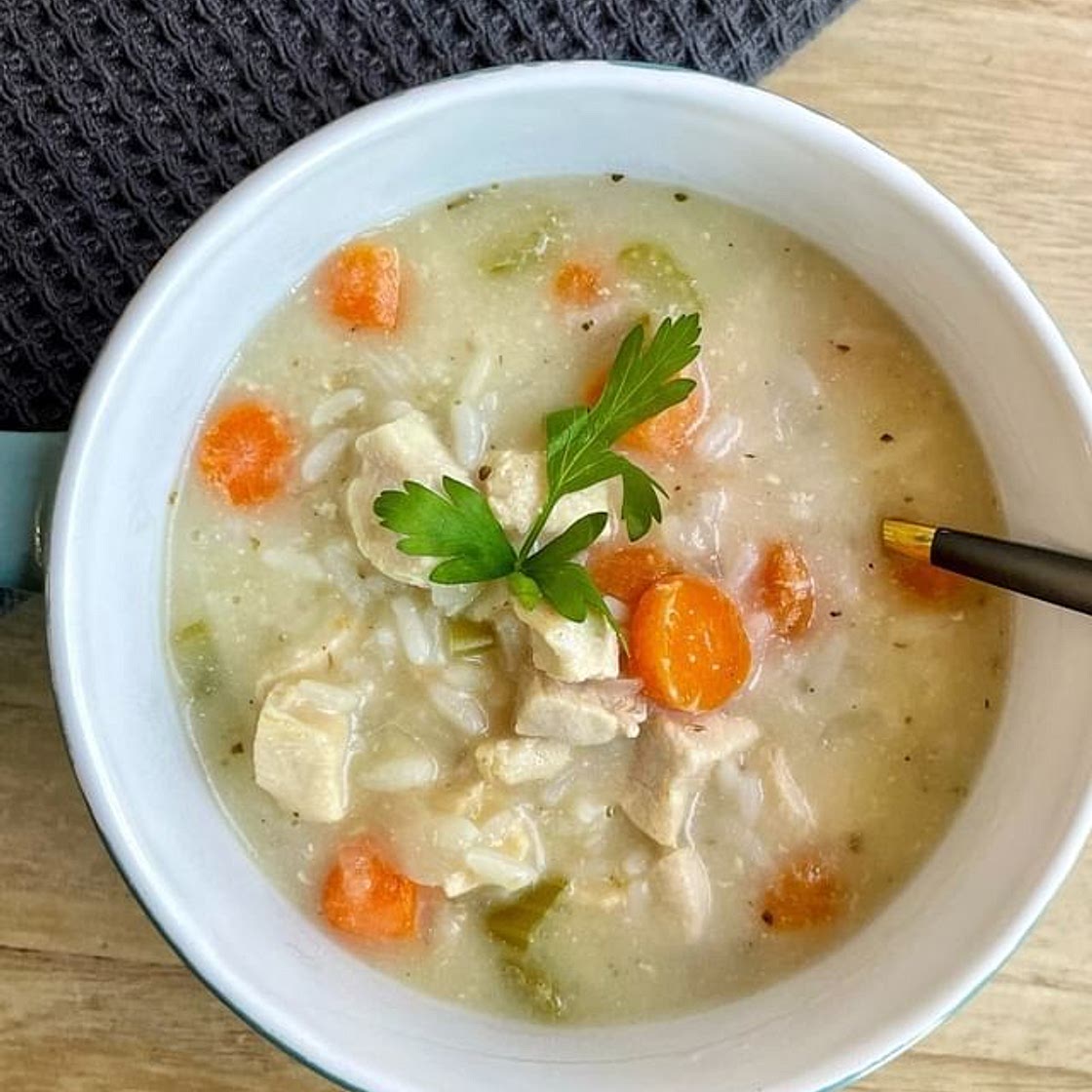 Cream of chicken rice soup
