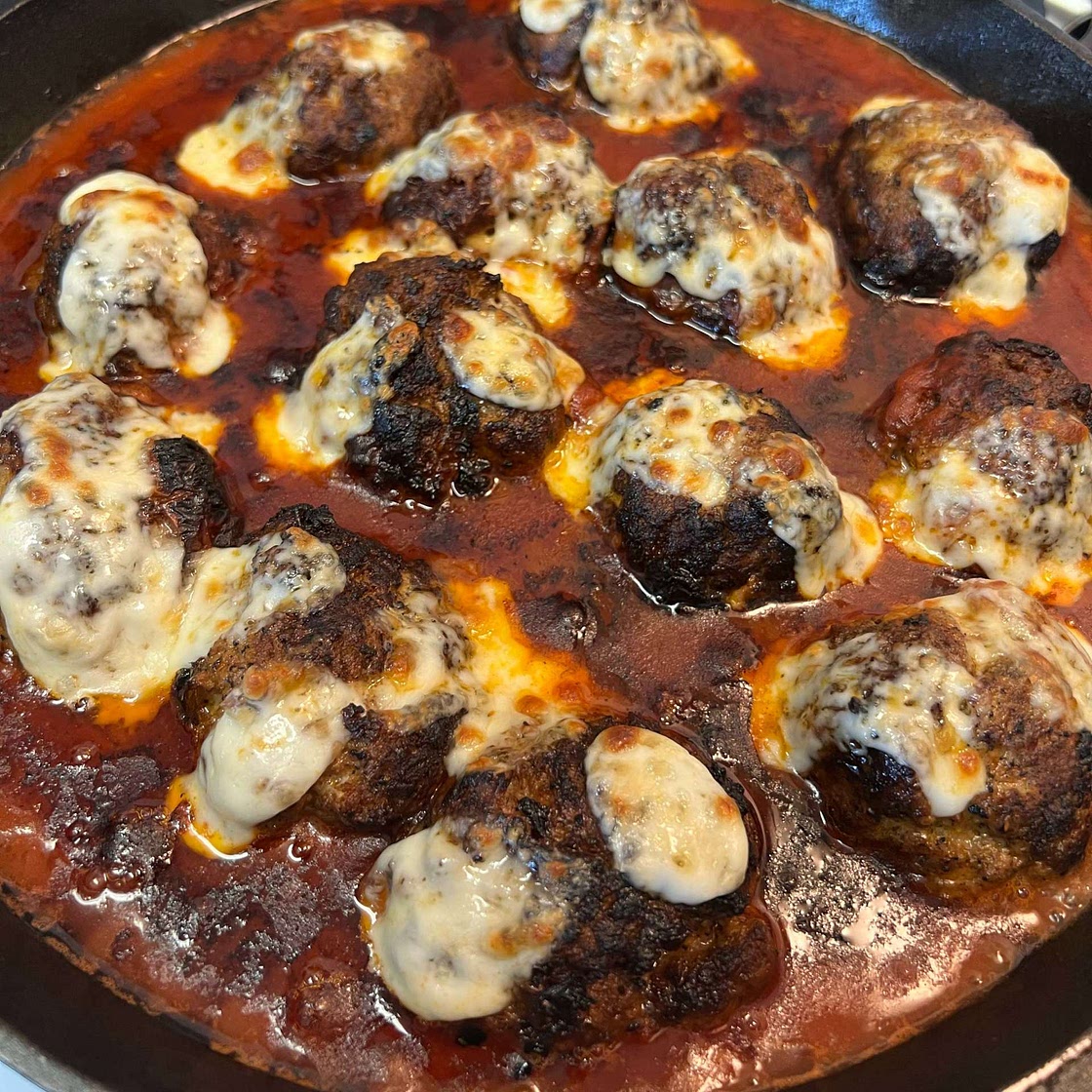 Sun Dried Tomato Cheesy Meatballs