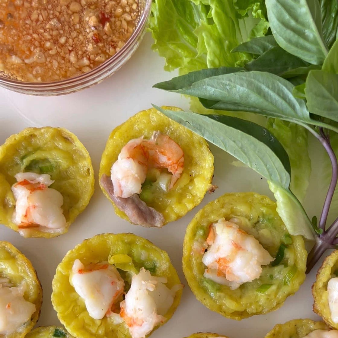 Vietnamese Savory Mini Pancakes 