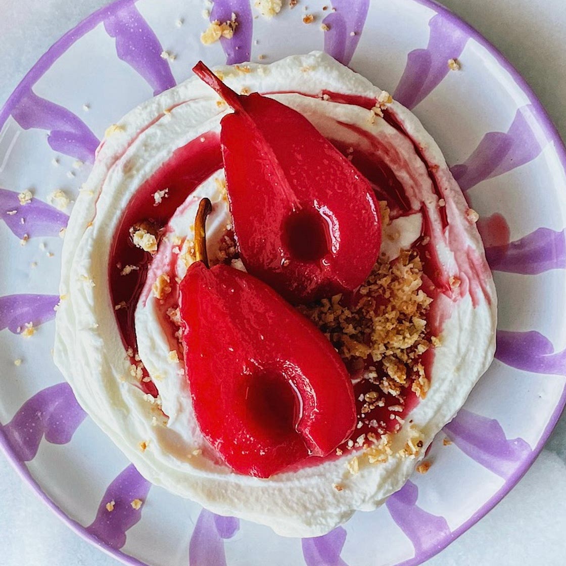 Hibiscus Orange Poached Pears