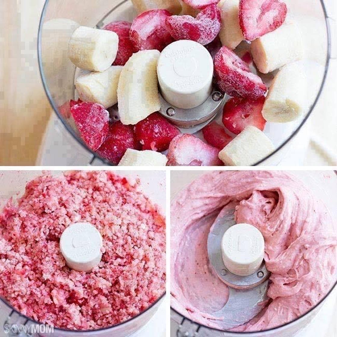Homemade Strawberry Banana Icecream
