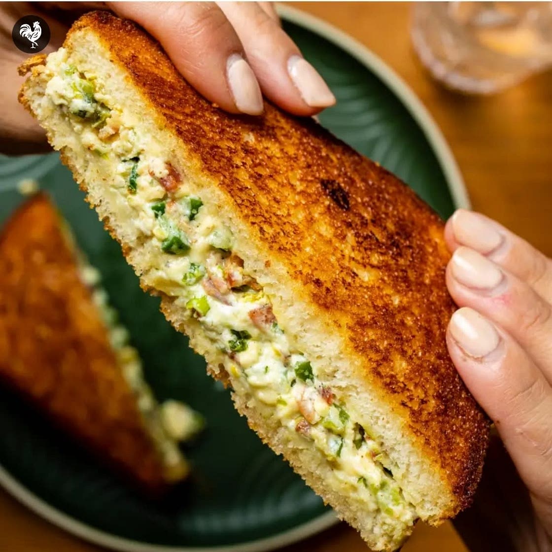 Jalapeño popper grilled cheese