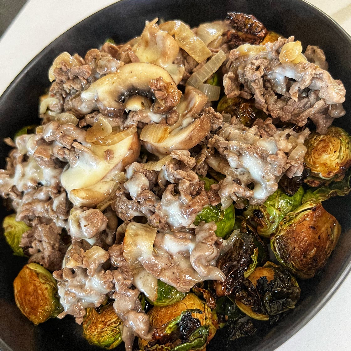 Cheesesteak Brussel Sprouts — Angiela Eats - Quick, Easy, & Delicious Recipes