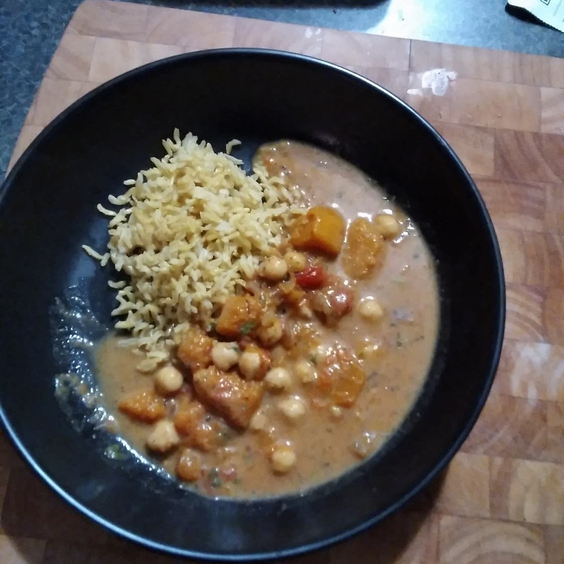 Indian butternut squash curry