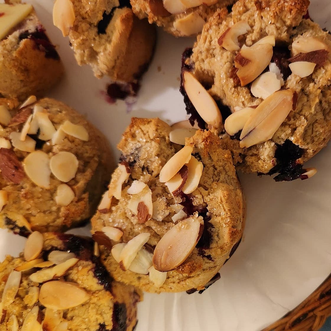 Almond blueberry muffins