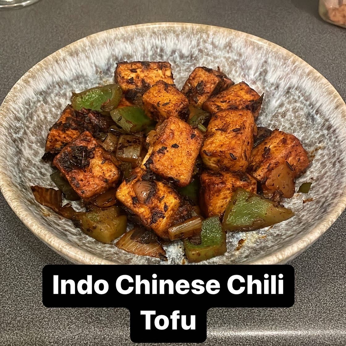 Indo-Chinese Chilli Tofu