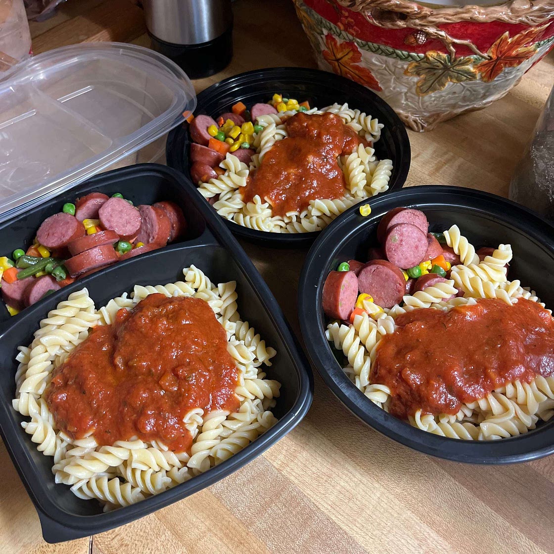 15-Minute Chicken Sausage Pasta Meal Prep Bowls