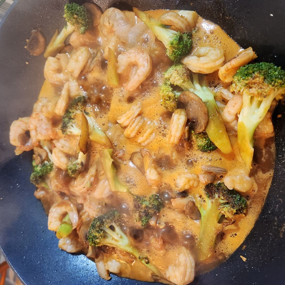 Szechuan Shrimp and Broccoli
