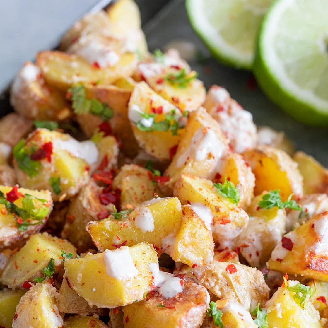 Spiced Air Fryer Lebanese Potatoes