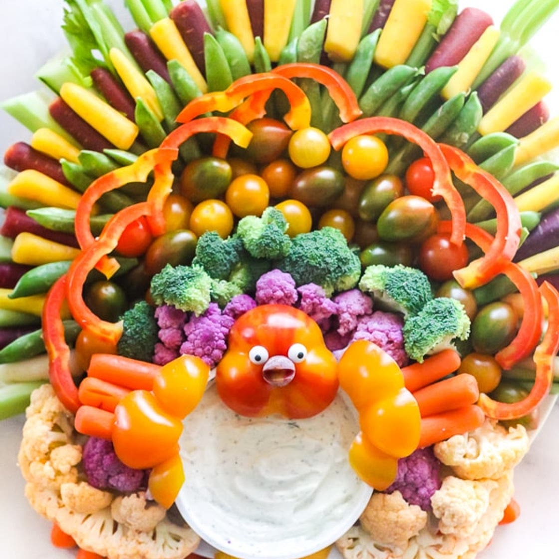 Easy Turkey Veggie Tray