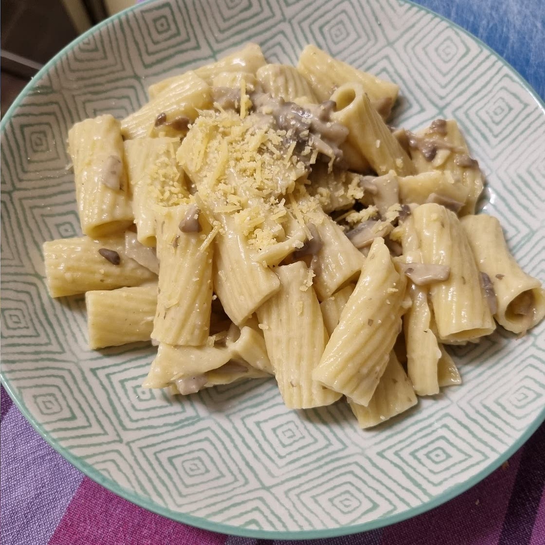 Pasta with Mushroom Herb Cream Sauce