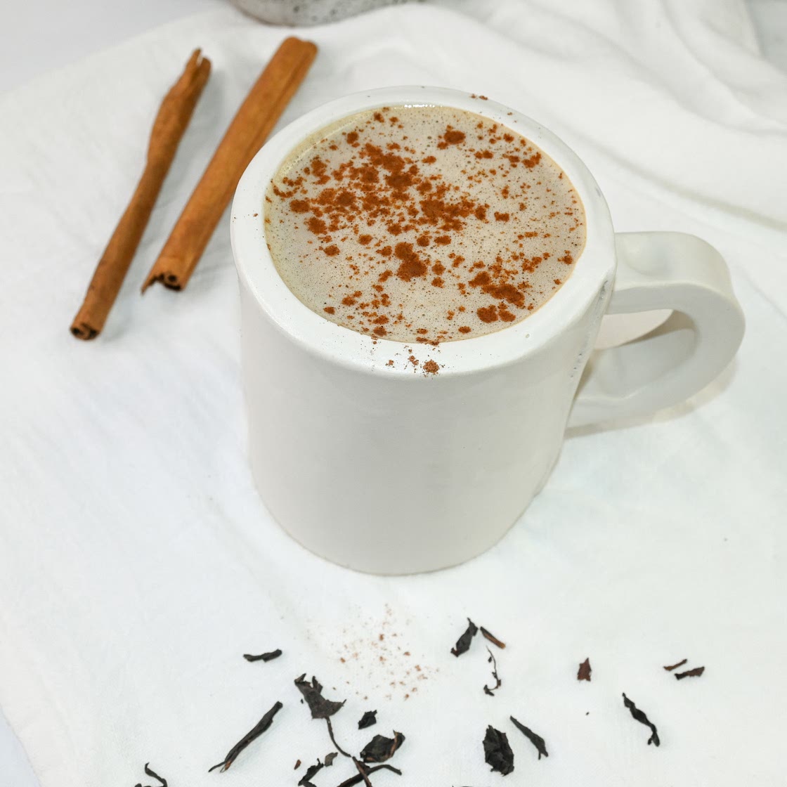 Dairy-free, Vegan Pumpkin Spice Chai Latte