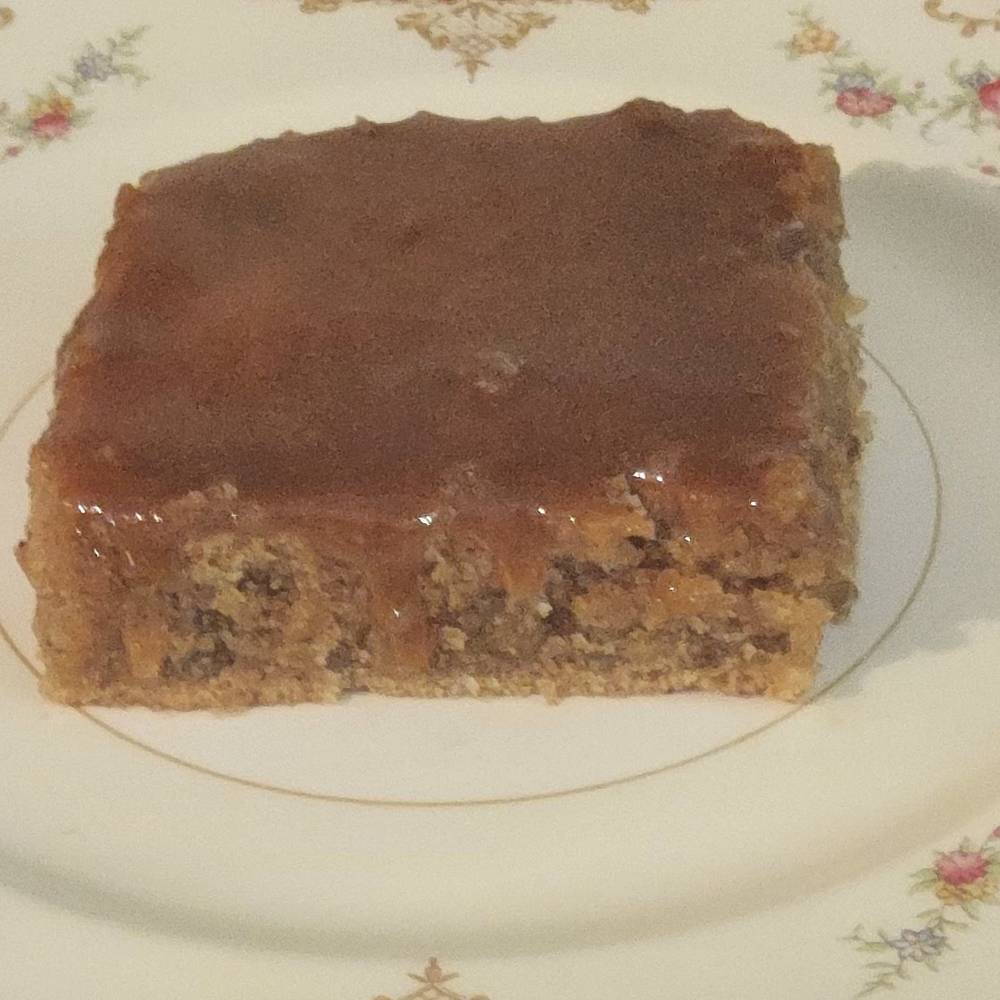 Oatmeal cake with coconut topping