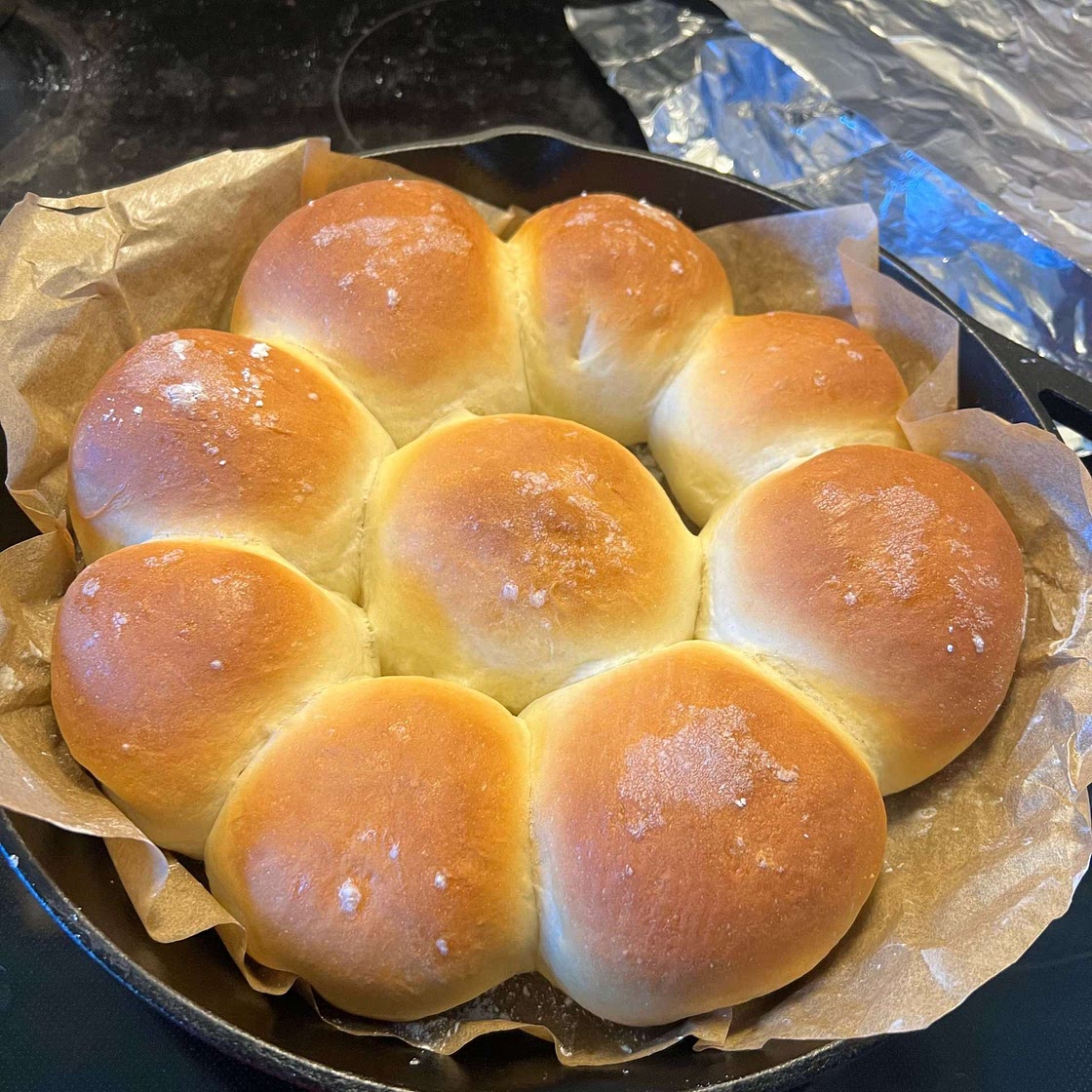 Soft Overnight Brioche Hamburger Buns