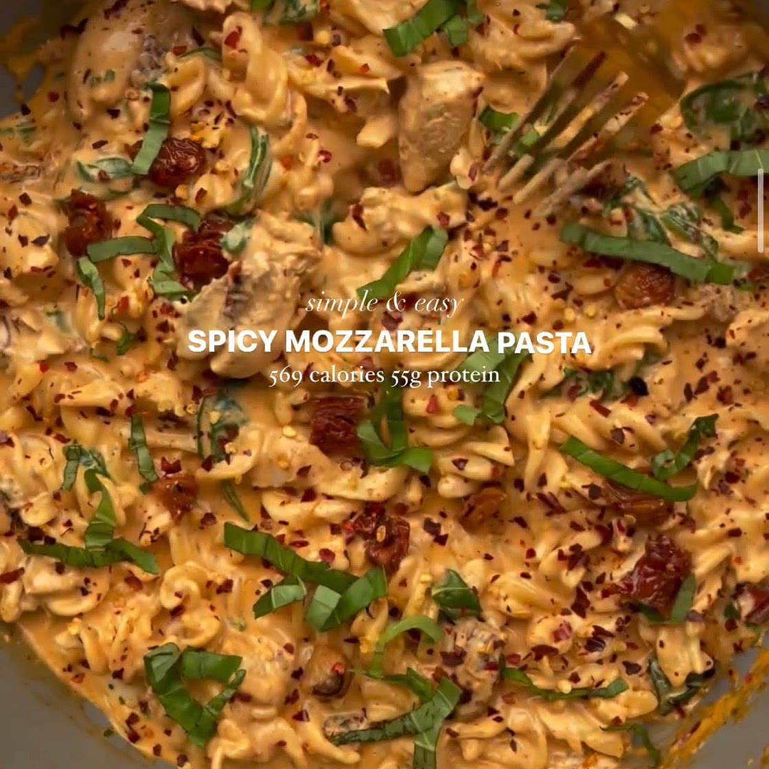 Spicy Mozzarella Pasta