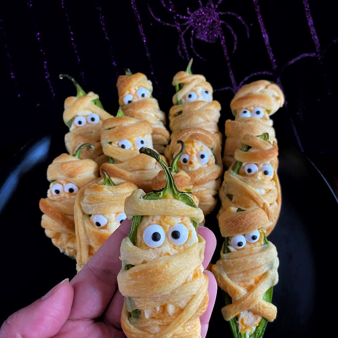 Jalapeño popper mummies