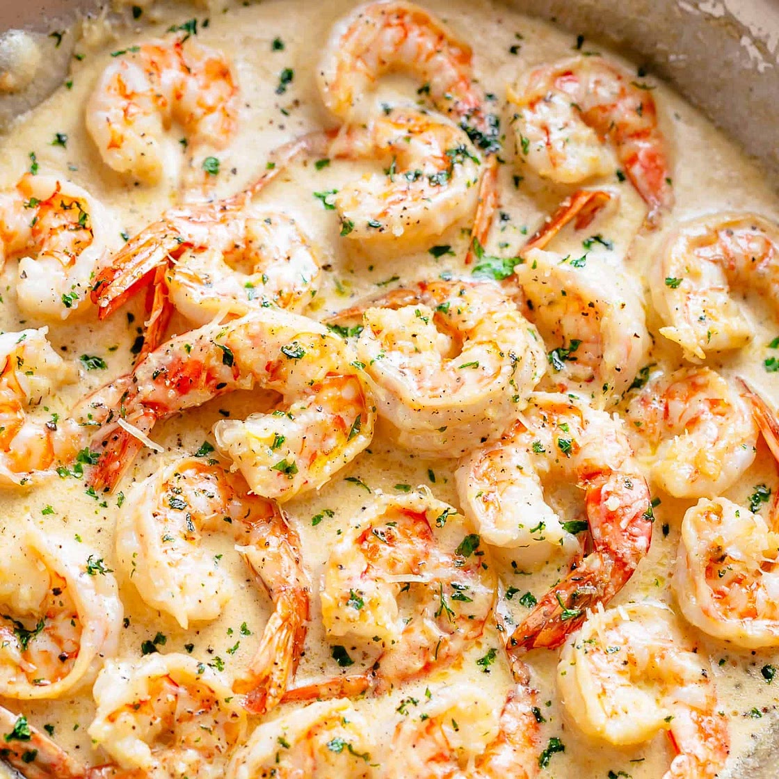 Creamy Garlic Shrimp (Italian)