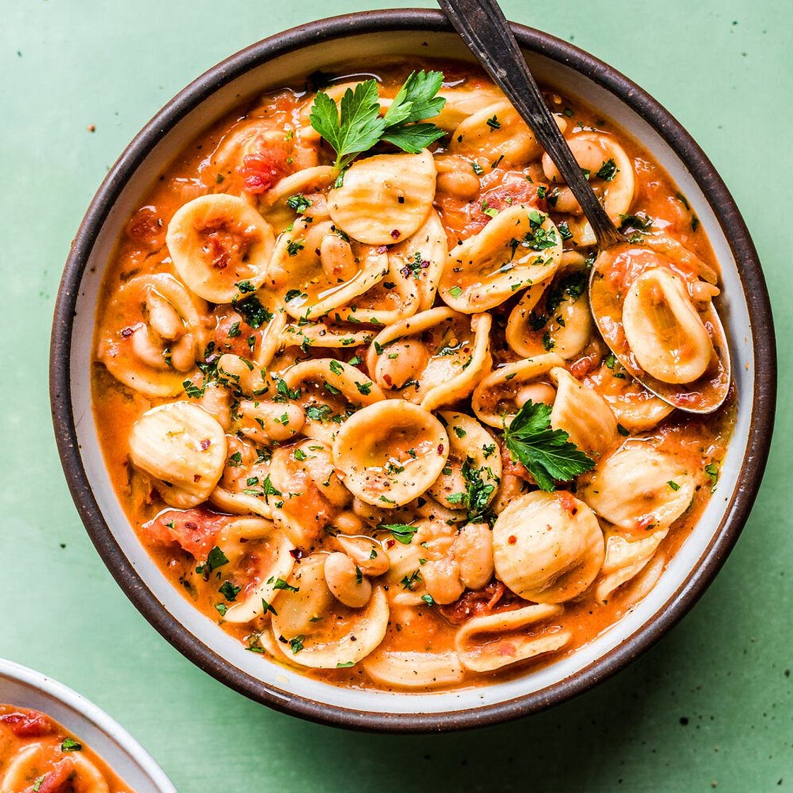 White Bean and Pasta Stew