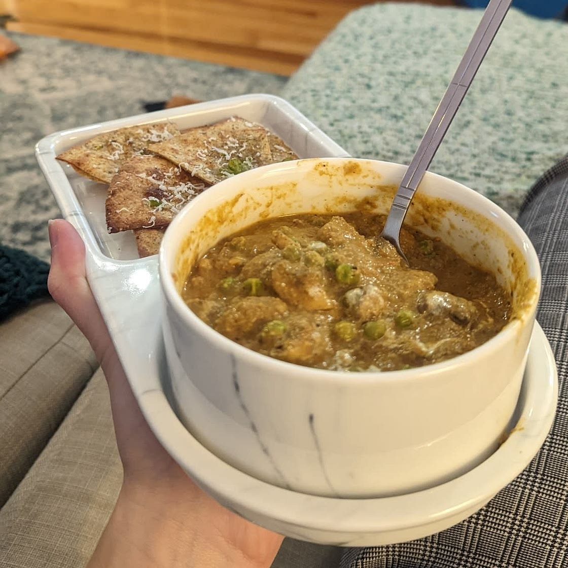 Mushroom Matar Korma