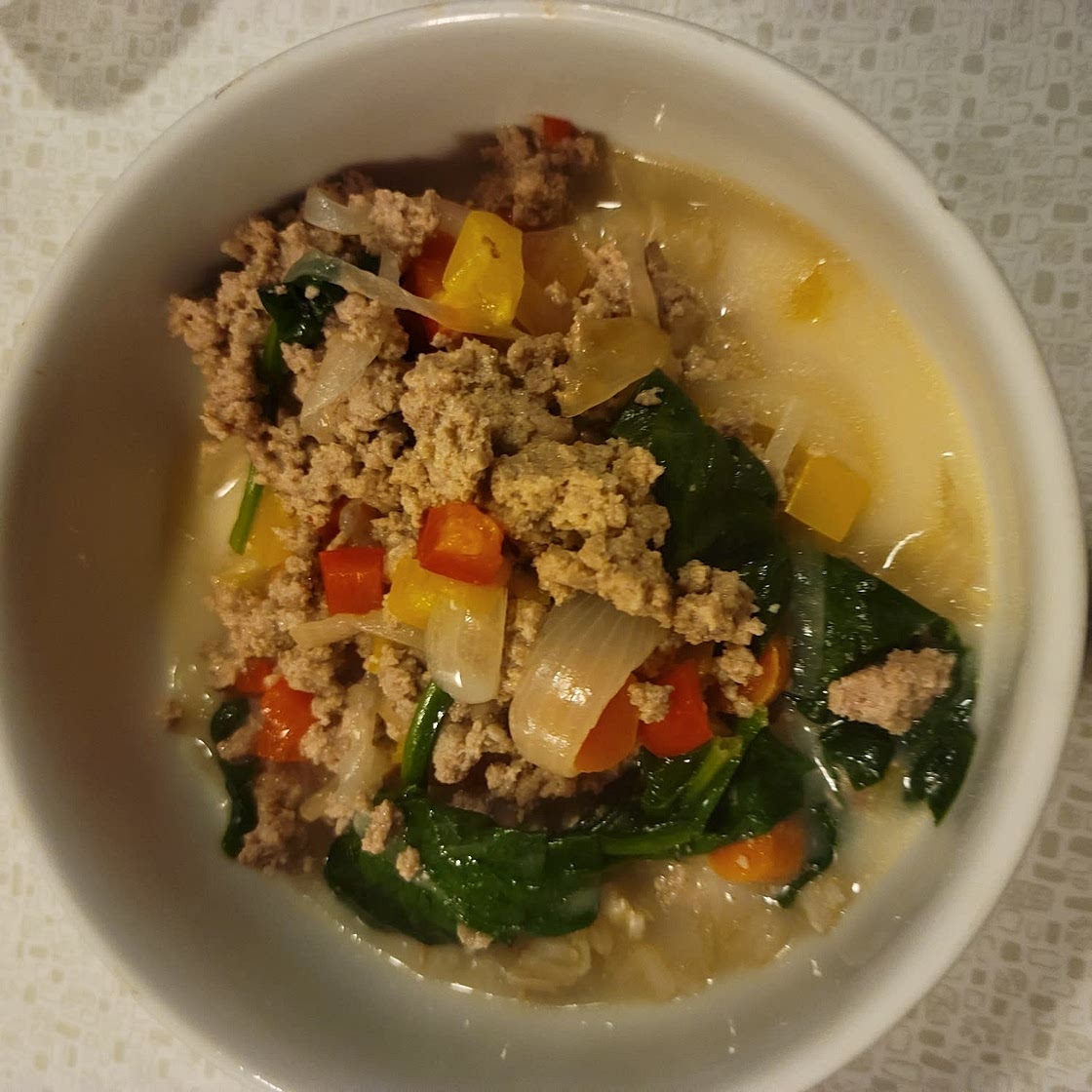 Ground Turkey and Rice Soup