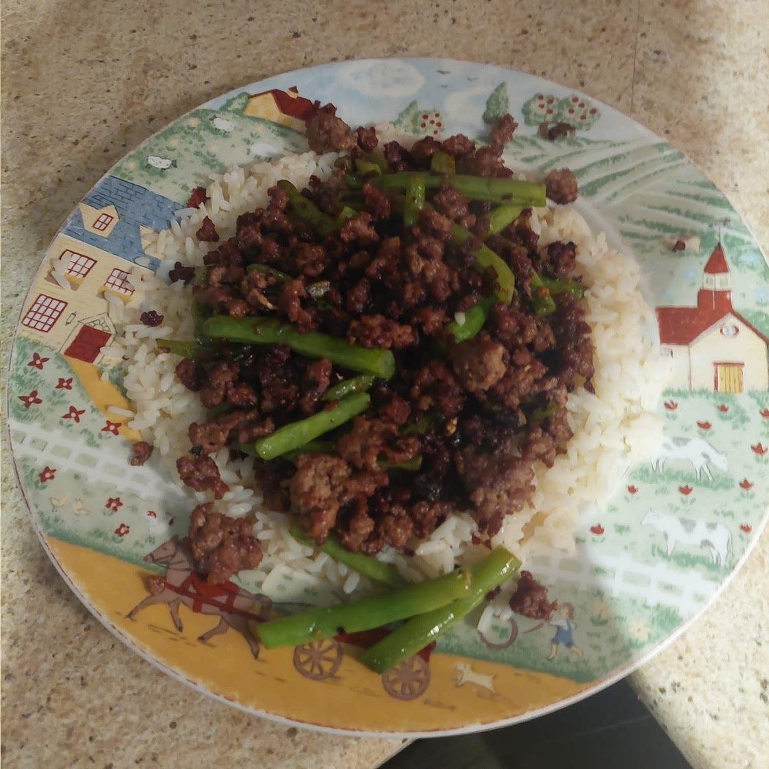 Chinese Green Beans with Ground Turkey