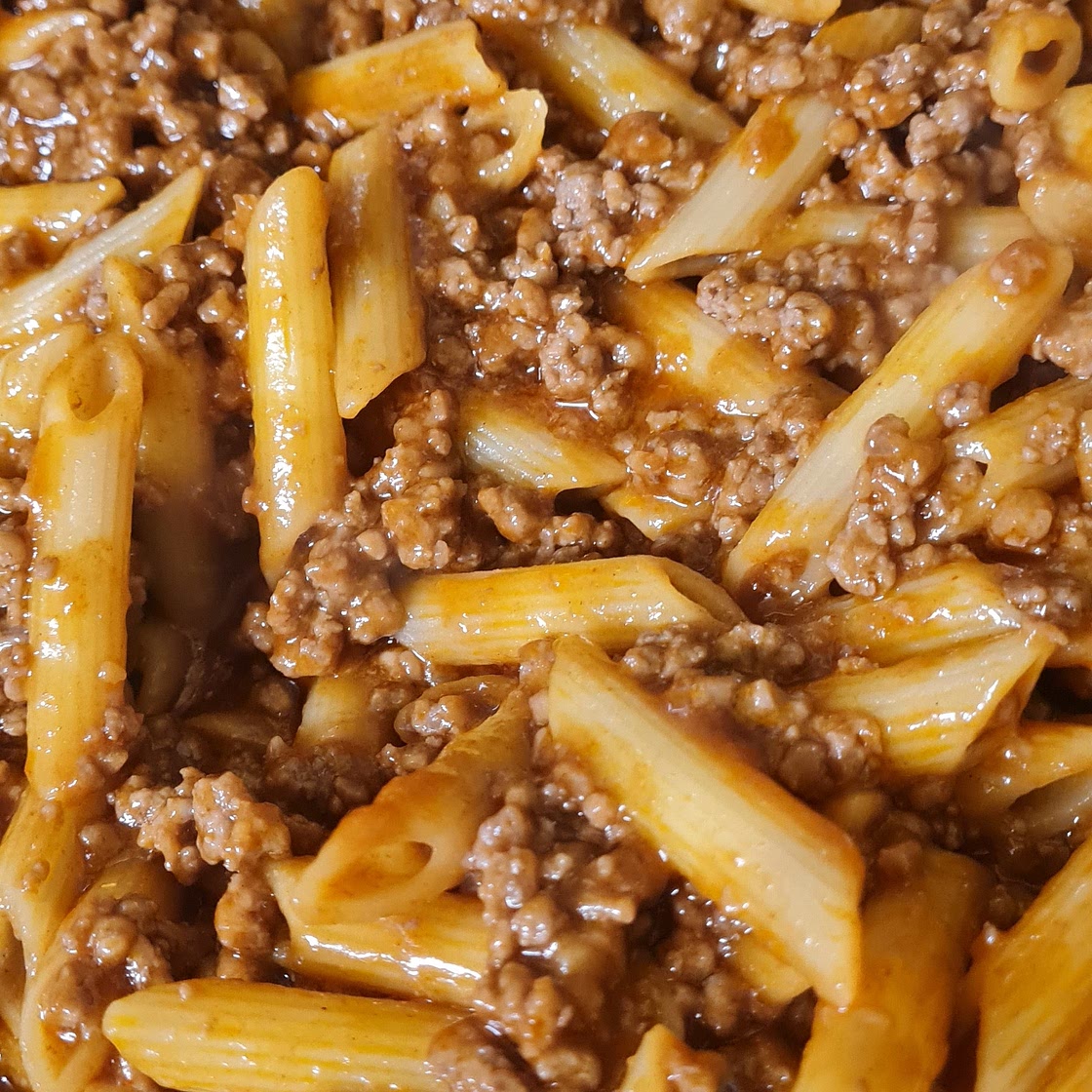 Bbq mince pasta