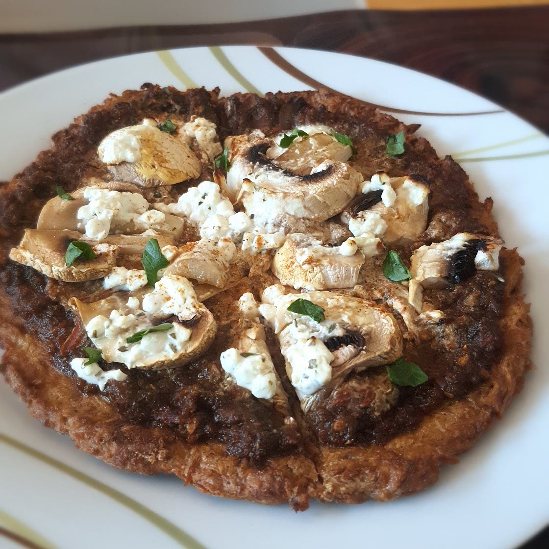 "Tuna" crust pizza
