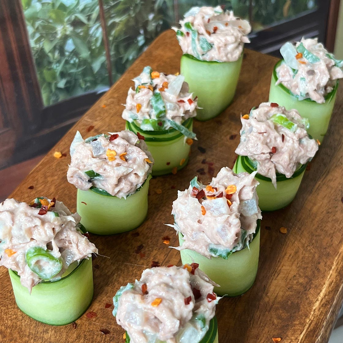 Mini Tuna Cucumber Sushi