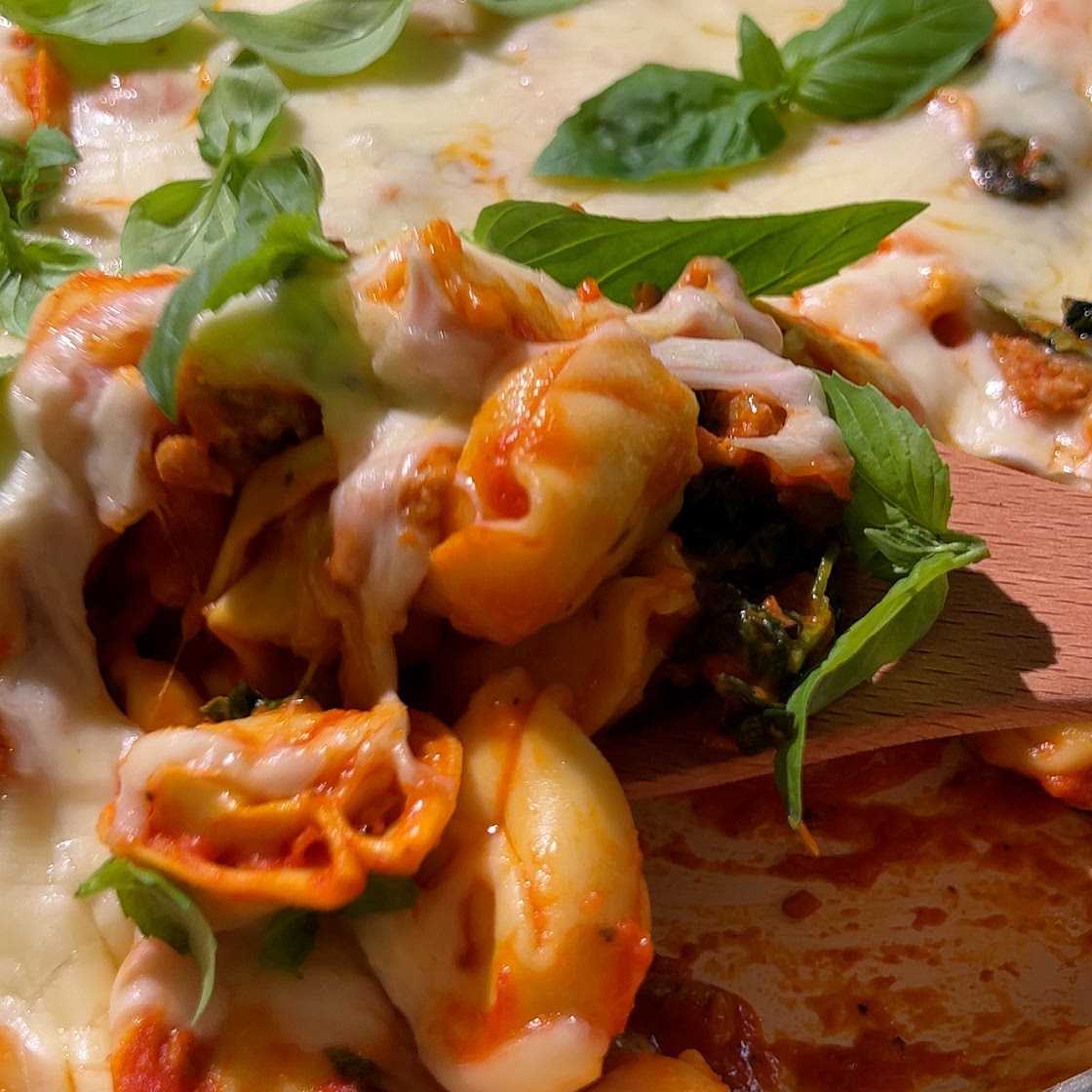Creamy Tortellini Bake