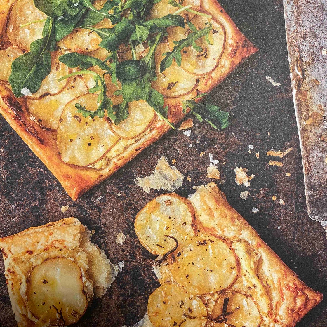 Smördegsgalette med potatis & färskost