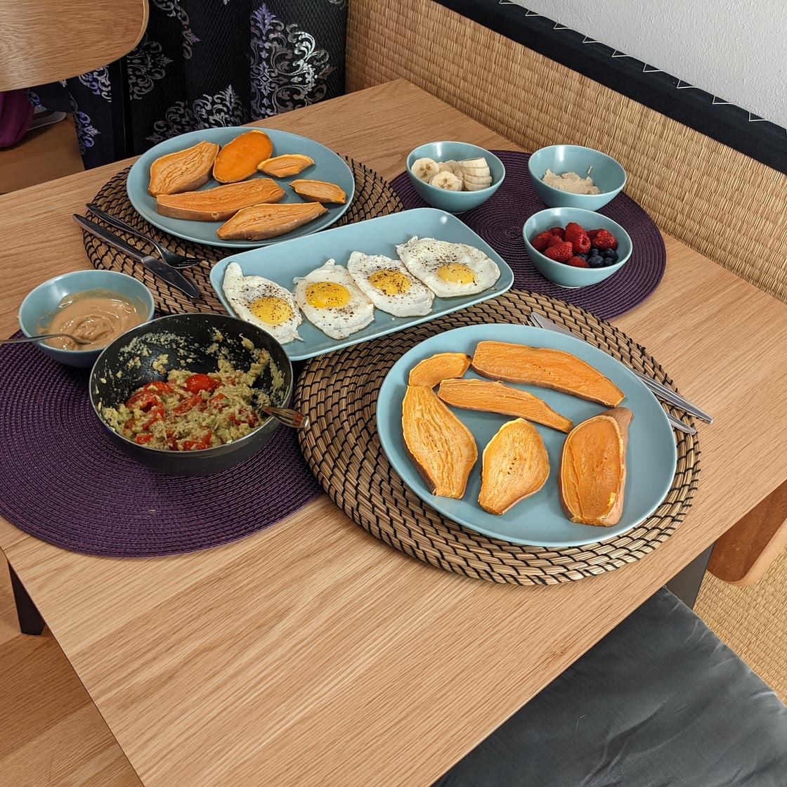 Sweet potato toast variations (Édesburgonya toast variációk)