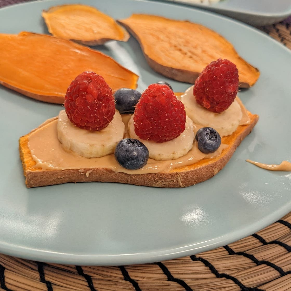 Sweet potato toast variations (Édesburgonya toast variációk)