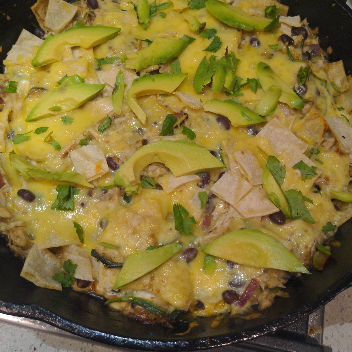 Mean Green Enchilada Skillet
