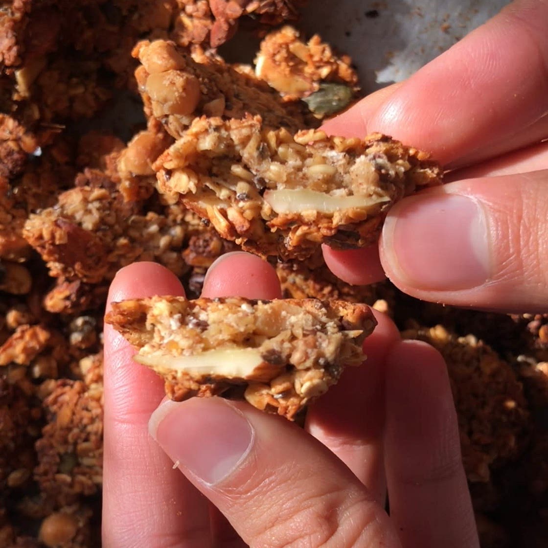 Easy healthier granola