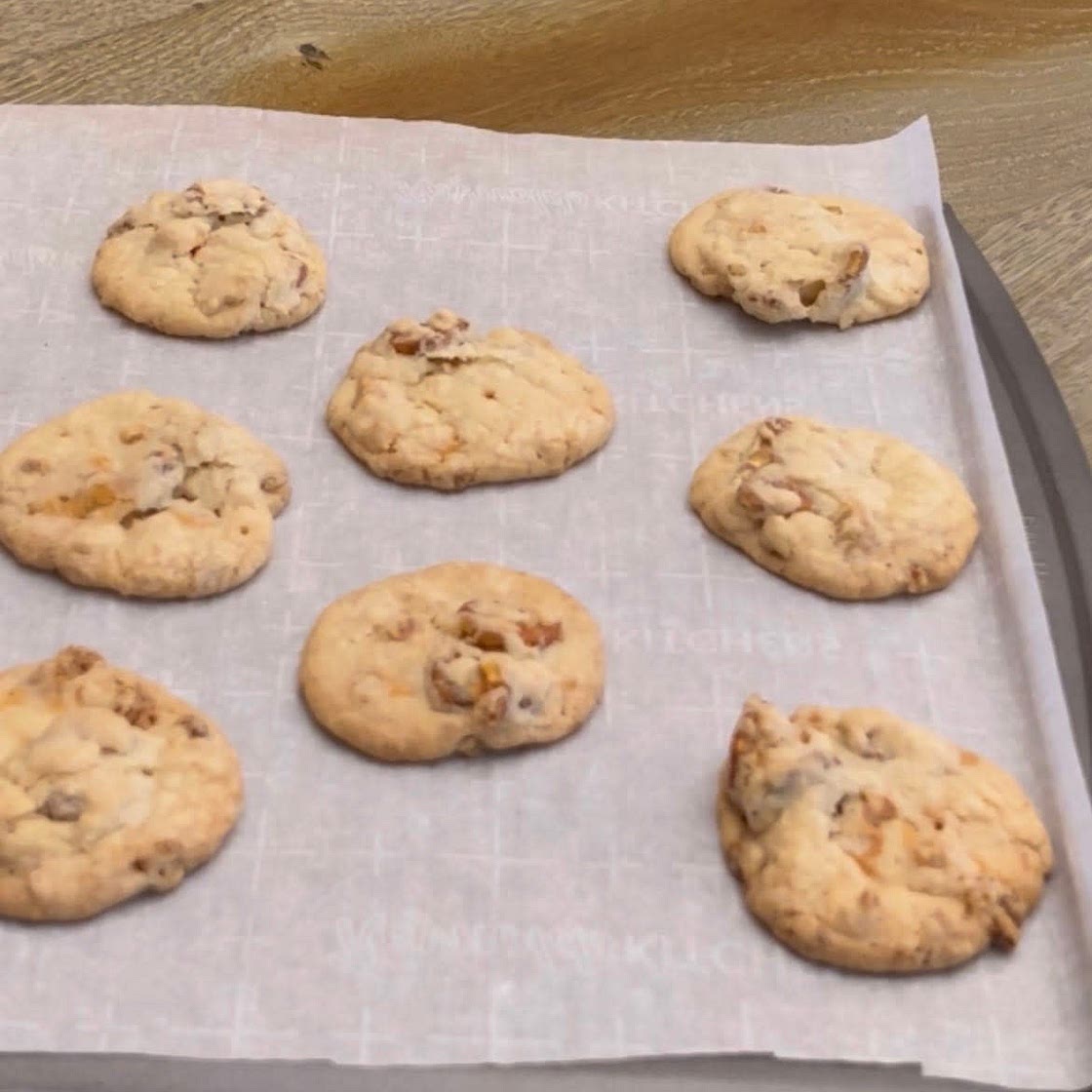 Pumpkin Kit Kat cookies