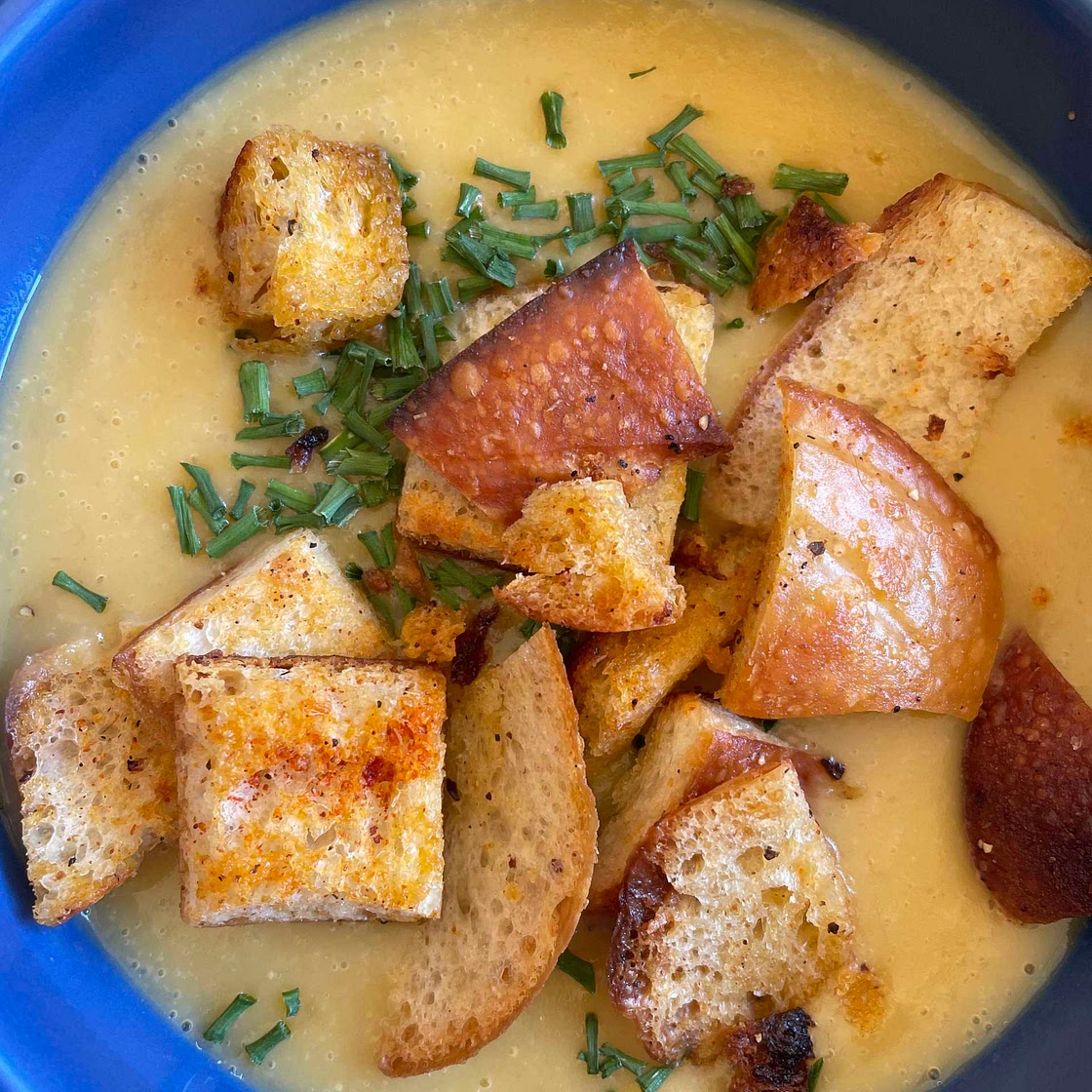Creamy potato soup 