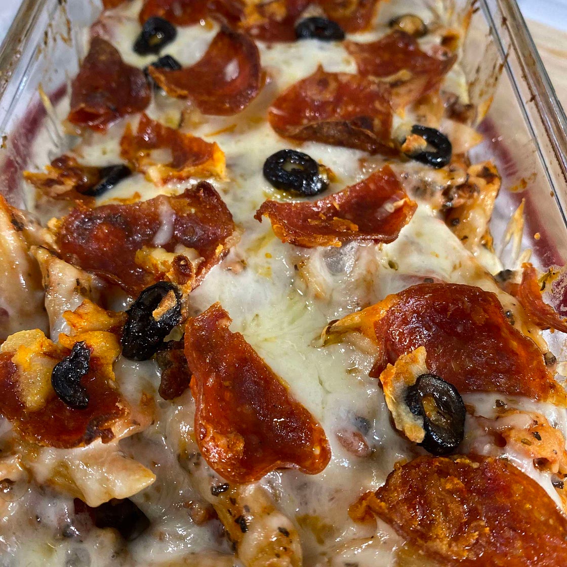 WIC Approved Leftover Pizza Casserole