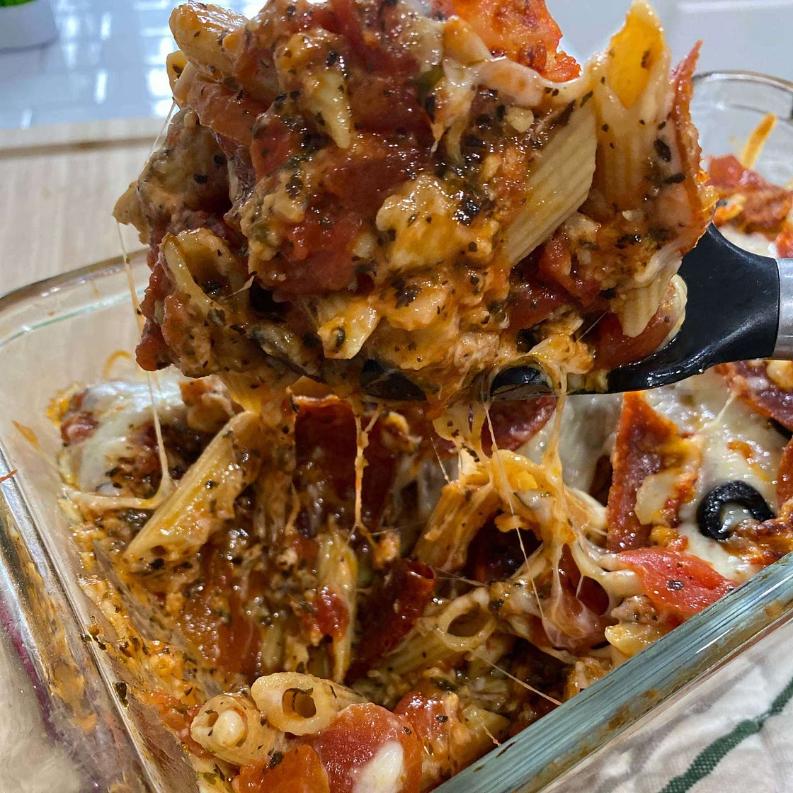 WIC Approved Leftover Pizza Casserole