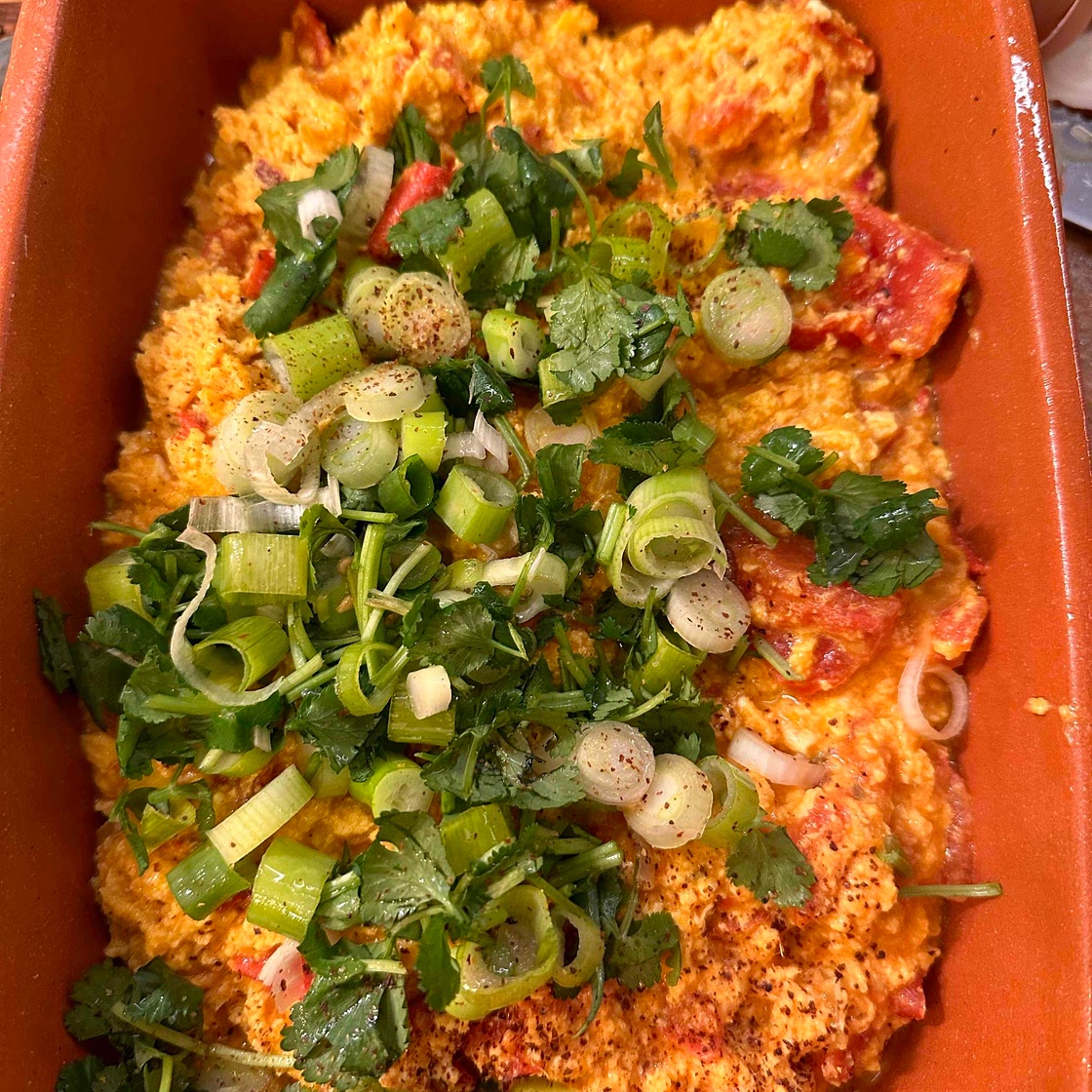 Ovos mexidos picantes 